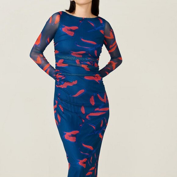 Hollis Dress in Falling Leaf Print - Picture 1 of 5